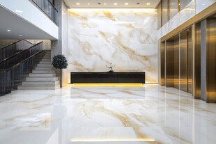 豪华大理石大堂电梯厅景观