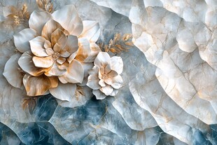 玉质花卉纹理艺术背景