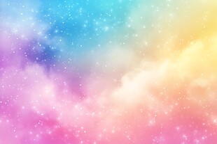 梦幻多彩星空背景图