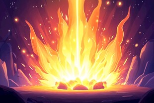 炽热火焰爆发于神秘之地