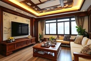 中式典雅客厅家居设计