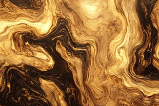 金色流体纹理艺术背景