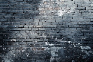 复古灰砖墙背景纹理