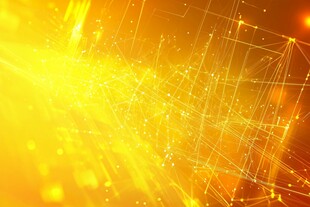 金色科技光线梦幻背景图