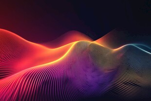 炫彩波浪动态抽象背景图