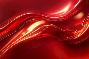 红色动感流体背景图