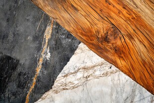 木石拼接纹理之美