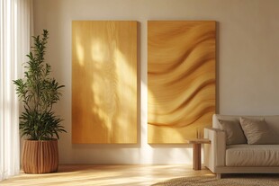 现代客厅的艺术挂画装饰