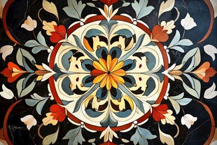 精美复古花卉装饰图案