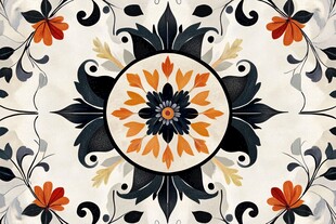 复古花卉图案装饰设计