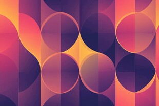 绚丽几何图案背景