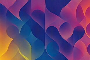 炫彩几何抽象流体背景图