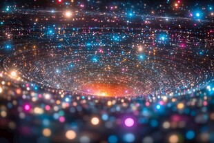 璀璨星空下的梦幻宇宙景象