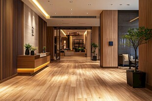现代中式风格酒店大堂空间
