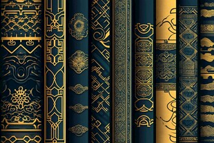 中式黑金传统纹样图案集