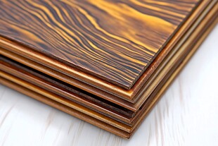 多层实木地板纹理特写