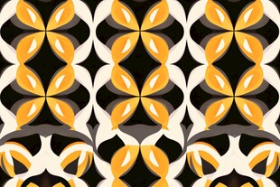 几何花卉图案背景设计