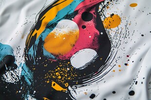 抽象泼墨艺术图案设计