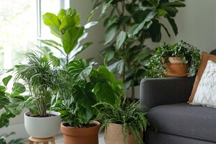 室内绿植装点温馨角落