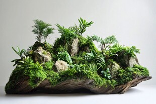 苔藓山石微景观盆景