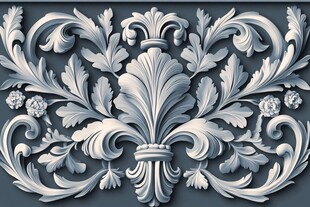 欧式古典浮雕花纹装饰图案