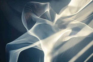 飘逸白纱的梦幻质感