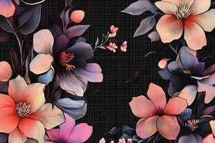 花卉图案背景设计素材