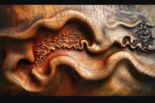 立体木纹纹理艺术图案