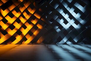 双色几何光影墙面背景