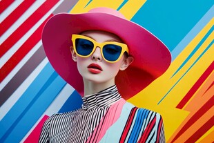 时尚潮人演绎多彩造型