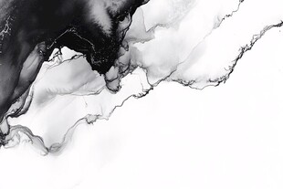 水墨交融意境图