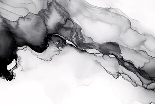 水墨晕染抽象艺术画面