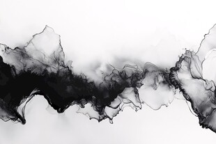 水墨晕染抽象艺术画面