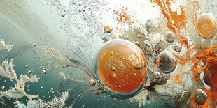 梦幻流体星球艺术画面