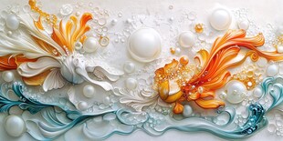 梦幻立体花卉珍珠装饰艺术