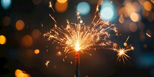 闪烁的仙女棒 绚烂光影