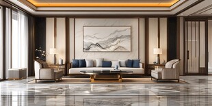 中式风格豪华客厅室内图