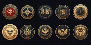 精美金属徽章设计展示