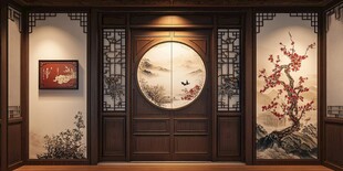 中式典雅玄关装饰风格