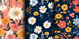 缤纷花卉图案设计集合