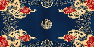 中式传统花纹典雅背景图