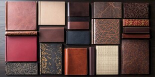 多样皮革材质展示