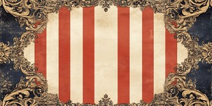 复古条纹边框装饰图案