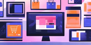 多设备展示电商界面场景