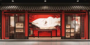 中式古风店铺雅致陈列