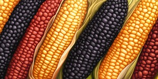 多彩玉米排列图