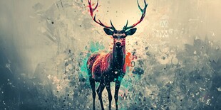 梦幻彩鹿 自然艺术之美