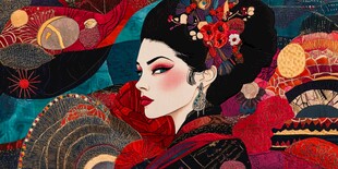 古典风韵的东方女子形象