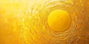 金黄炫彩圆形抽象纹理图案