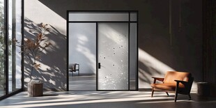 现代简约风格室内门场景